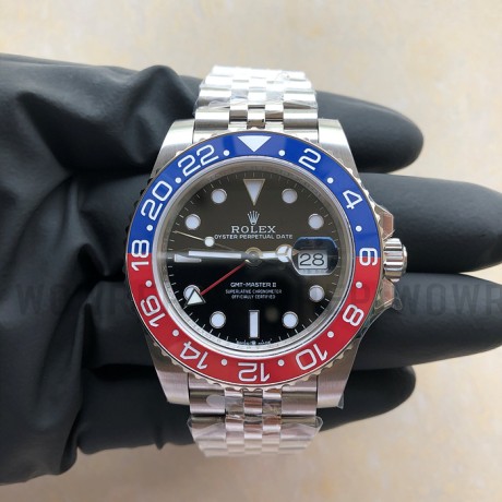 BP공장 펩시 세라믹베젤 블랙다이얼 쥬빌레브레이슬릿 GMT II 126710 Pepsi SS/SS BP Asia 2813 CHS