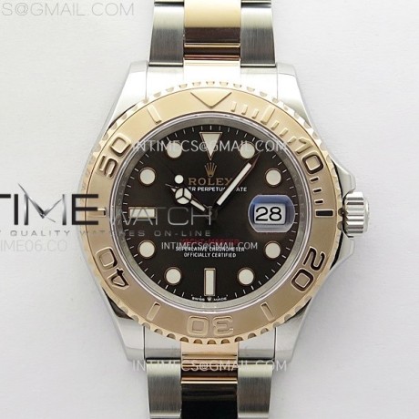 C+공장 롤렉스 요트마스터 로즈골드 콤비 브레이슬릿 씨플러스공장 Yacht-Master 126621 904L/RG C+F 1:1 Best Edition Brown Dial On 904L/RG Bracelet VR3235 (씨플러스에프)
