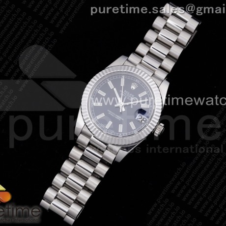 GM공장 롤렉스 데이저스트 31 블랙다이얼 브레이슬릿 DateJust 31 Ladies 278289 GMF 316L Steel Black Dial Stick Markers on President Syle Bracelet
