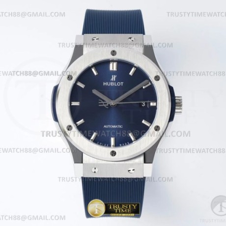 JJ+공장 위블로 클래식퓨전 42mm 블루다이얼 러버스트랩 Classic Fusion Bang 42mm SS/RU Blue JJ+F A1110  (제이제이플러스)