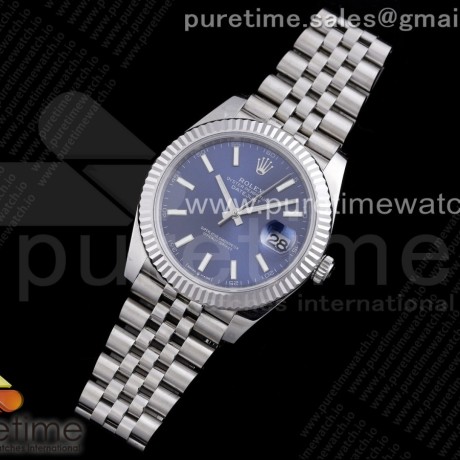 RE공장 롤렉스 데이저스트 41 블루다이얼 브레이슬릿 New DateJust 41 126334 SS Blue Dial Stick Markers on Jubilee Bracelet A3235 Clone