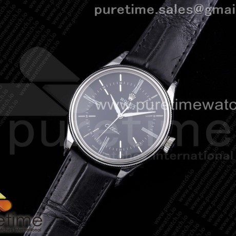 GM공장 롤렉스 셀리니 50509  블랙다이얼 가죽스트랩 Cellini 50509 SS Black Dial Stick Markers on Black Leather Strap SA3132