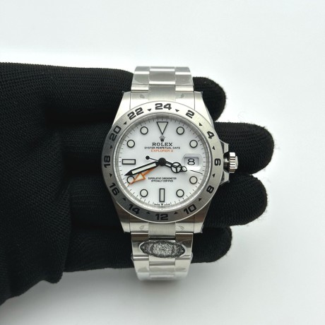 Clean공장 롤렉스 익스플로러2 화이트다이얼 브레이슬릿 Explorer II 216570 904 SS/SS White Clean DD3285 클린