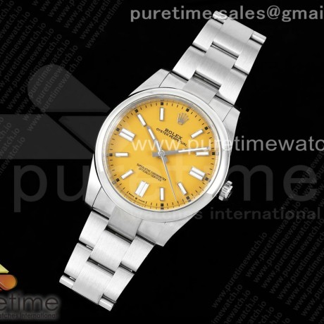 CLEAN공장 롤렉스 오이스터퍼페츄얼 41 옐로우다이얼 브레이슬릿 클린공장 Oyster Perpetual 124300 41mm Clean 1:1 Best Edition 904L Steel Yellow Dial VR3230