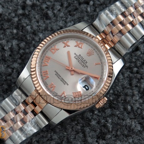 BP공장 롤렉스 데이저스트1 로즈골드 콤비 그레이 다이얼 로만인덱스 Rolex Datejust1 RG Combi Gray Dial Roman Index 쥬빌레 브레이슬릿