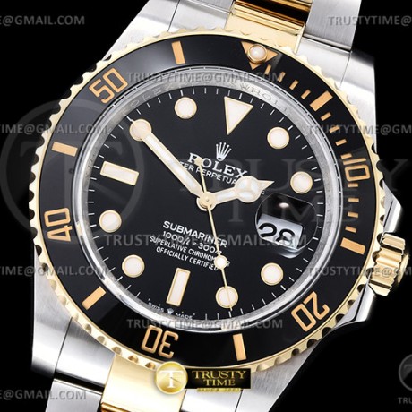 GM공장 V3 롤렉스 서브마리너 41 신형 옐로우골드콤비 흑콤 브레이슬릿 Submariner 126613LN 904 YG/SS Blk GMF V3 VR3235