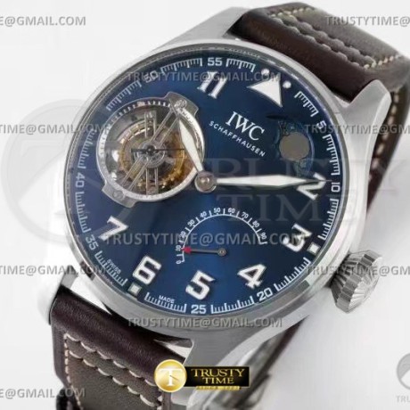 JB공장 IWC 빅 파일럿 투어빌론 스틸 블루다이얼 가죽스트랩 Big Pilot CF Tour LPP SS/LE Blue/Num JBF Tourb