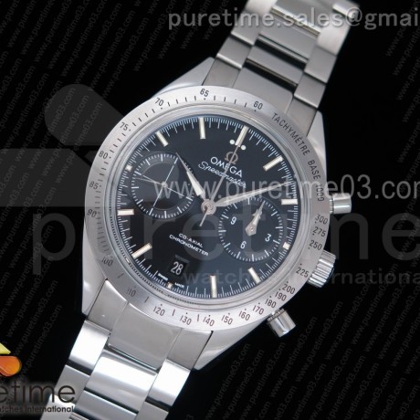 OM공장 오메가 스피드마스터 Speedmaster '57 Co-Axial Black Dial White Markers on SS Bracelet A9300