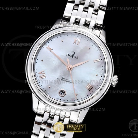 VS공장 오메가 드 빌 스틸 화이트자개다이얼 로즈골드인덱스 브레이슬릿 De Ville Prestige 34mm SS/SS M-Wht/RG VSF A8800