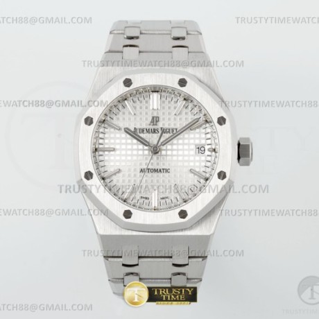 ZF공장 오데마피게 로얄오크 15450 화이트다이얼 브레이슬릿 Royal Oak 37mm 15450ST SS/SS White ZF A3120
