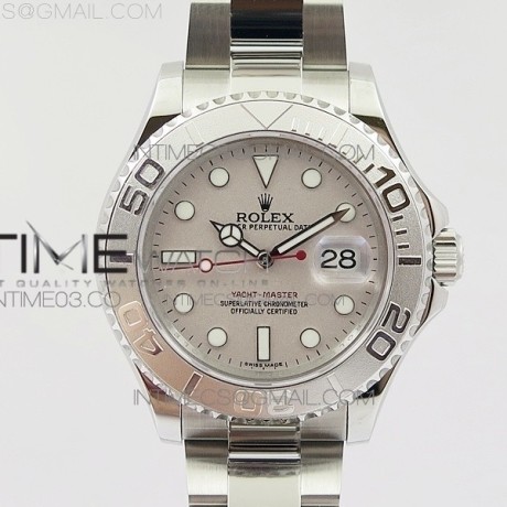 GM공장 롤렉스 요트마스터1 904L 스틸 그레이플래티넘다이얼 브레이슬릿YACHT-MASTER 116622 904L SS  GRAY DIAL ON 904L SS BRACELET A2836
