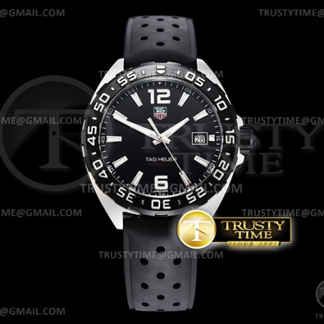 XT공장 포뮬러1 블랙다이얼 러버 쿼츠 Tag Heuer Formula 1 SS/RU Black XTF Swiss Qtz