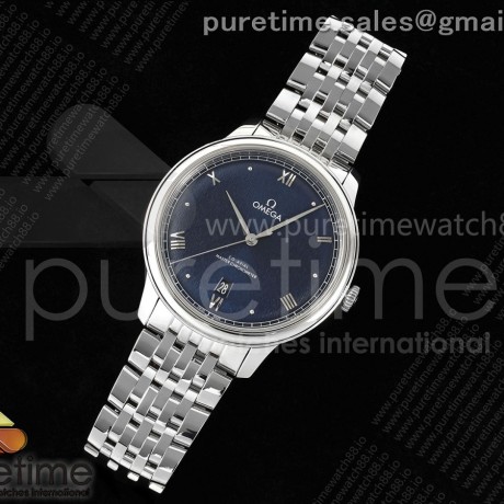 VS공장 오메가 드 빌 스틸 블루다이얼 브레이슬릿 De Ville Date SS VSF 1:1 Best Edition Blue Dial on SS Bracelet A8800