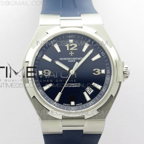 MK공장 오버시즈 블루다이얼 러버 Overseas SS MKS 1:1 Best Edition Blue dial on Blue Rubber Strap MIYOTA 9015