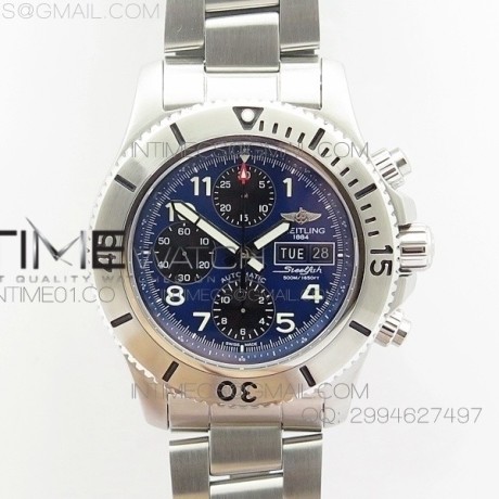 무명공장 브라이틀링 스틸피쉬 크로노그래프 스틸 블루다이얼 Breitling Steelfish Chronograph SS/Blue Dial 브레이슬릿