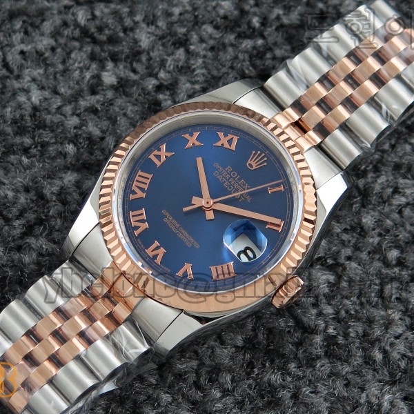 BP공장 롤렉스 데이저스트1 로즈골드 콤비 블루 다이얼 로만인덱스 Rolex Datejust1 RG Combi Blue Dial Roman Index 쥬빌레 브레이슬릿