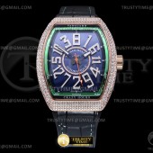 AB공장 뱅가드 크레이지아워 로골 블루다이얼 Vanguard Mens Crazy Hrs Diam RG/LE Blue ABF A23J