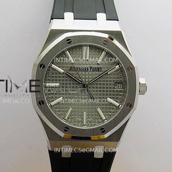[26.01 UP] DD공장 오데마피게 로얄오크 15510 그레이다이얼 러버스트랩 Royal Oak 41mm 15510 SS DDF 1:1 Best Edition Gray Dial On Black Rubber Strap Super Clone DD4302