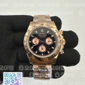 BT공장 롤렉스 스틸 데이토나 로즈골드금통 로즈골드블랙다이얼 브레이슬릿 Daytona 116505 904L RG/RG Blk/Stk BTF A4130