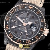 OM공장 롤렉스 GMT마스터2 카본케이스 옐로우커스텀 직물스트랩 GMT Master II GMT Everose FC/NY CAR OMF A3186 CHS