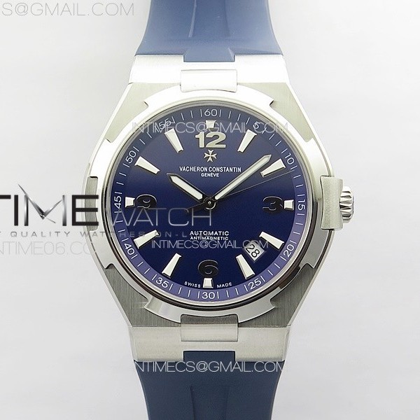 PP공장 바쉐론 콘스탄틴 오버시즈 47040 블루다이얼 러버스트랩 Overseas 47040 SS PPF 1:1 Best Edition Blue dial on Blue Rubber Strap A1226 PPF공장