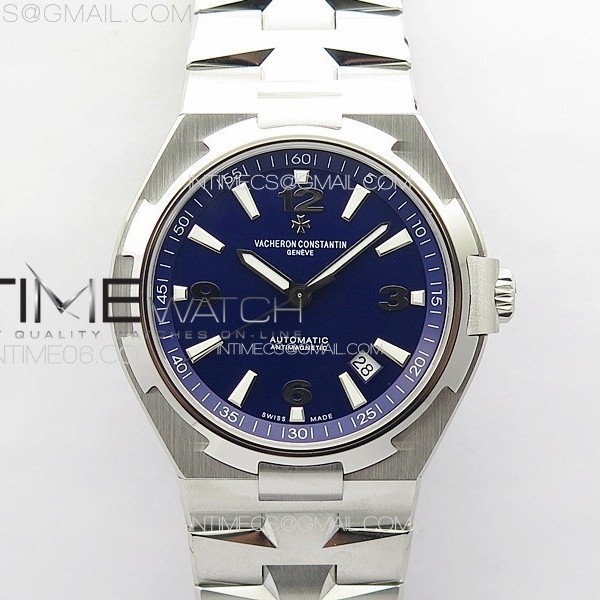 PP공장 바쉐론 콘스탄틴 오버시즈 47040 블루다이얼 브레이슬릿 Overseas 47040 SS PPF 1:1 Best Edition Blue dial on SS Bracelet A1226 PPF공장
