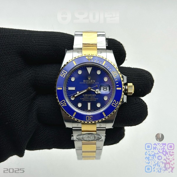 CLEAN공장 롤렉스 서브마리너 청콤 116613LB 3135무브먼트 클린공장 CleanFactory Rolex Submariner Two Tone Blue Dial 116613LB 클린