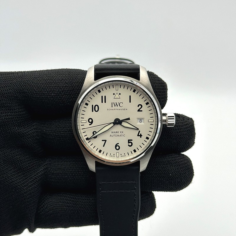 A7공장 IWC 파일럿 마크20 화이트다이얼 가죽스트랩 V7공장