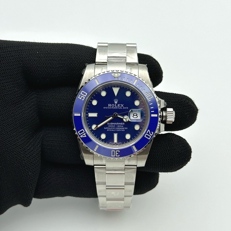 VS공장 롤렉스 서브마리너 40 블루다이얼 브레이슬릿 스머프 3135 Submariner 116619LB 904L SS/SS Blue VSF VS3135