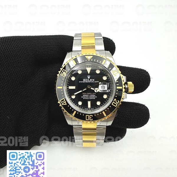 VS공장 롤렉스 씨드웰러 블랙다이얼 옐로우골드콤비브레이슬릿 흑콤 Sea Dweller 126603 YG/SS Black VSF VS3235