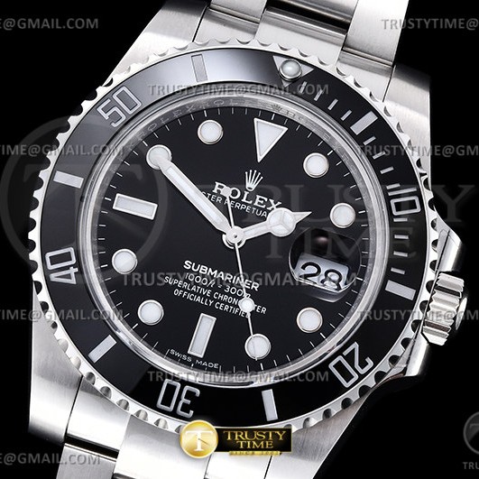 GM공장 V2 롤렉스 서브마리너 40 블랙데이트 브레이슬릿 Submariner 116610LN 904L SS/SS Blk GMF V2 VR3135