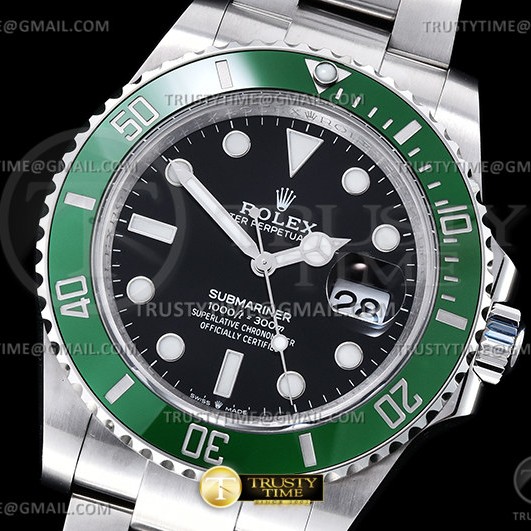 GM공장 V2 롤렉스 서브마리너 41 그린 스타벅스 브레이슬릿 Sub 126610LV 904 41mm SS/SS Blk GMF V2 VR3235