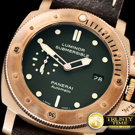 VS공장 파네라이 PAM382 브론조 그린다이얼 가죽스트랩 PAM382N Bronzo Submersible BR/LE Green VSF V2 Mod9000
