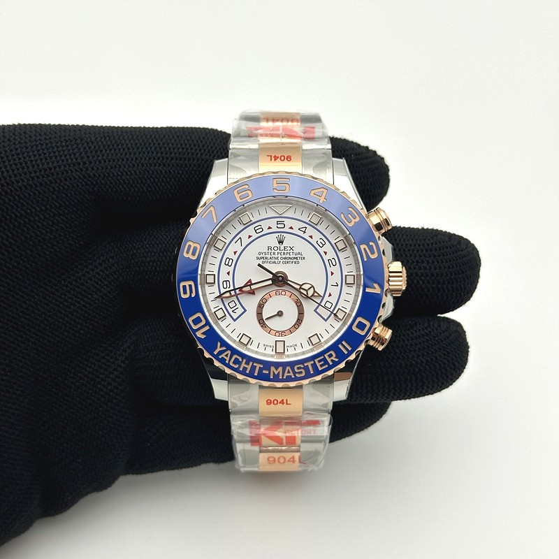 KF공장 롤렉스 요트마스터2 로즈골드콤비 화이트다이얼 브레이슬릿 YachtMaster II 116681 SS/RG KF 1:1 Best Edition White Dial on SS/RG Bracelet A7750