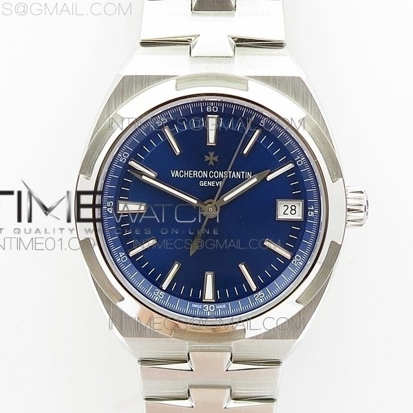 BP공장 바쉐론콘스탄틴 오버시즈 스틸 OVERSEAS AUTOMATIC  SS BLUE DIAL ON RG BRACELET A5100