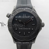 VS공장 오메가 씨마스터 300M 블랙세라믹 블랙다이얼 블랙러버스트랩 Seamaster 300m 43.5mm Black Ceramic VSF 1:1 Best Edition Black Dial on Black Rubber Strap A8806