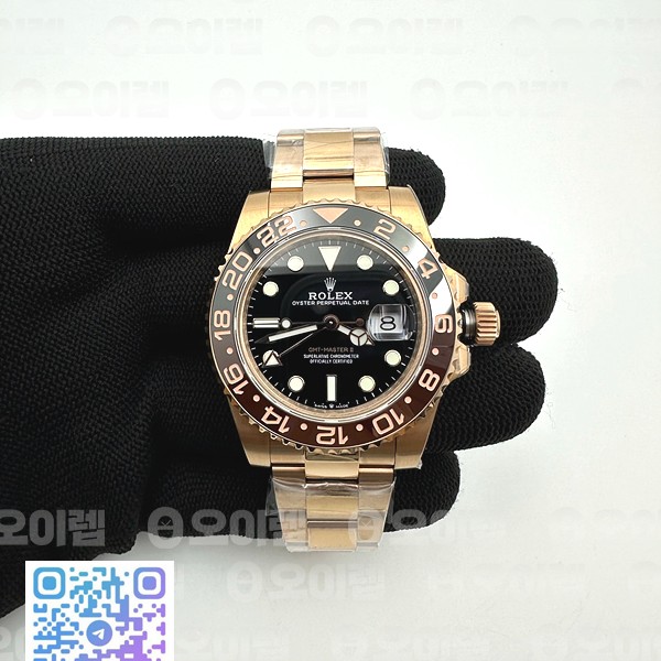 BP공장 롤렉스 GMT마스터2 루트비어 금통 GMT Master II 126715CHNR RG/RG Blk BP Asia 2813 CHS