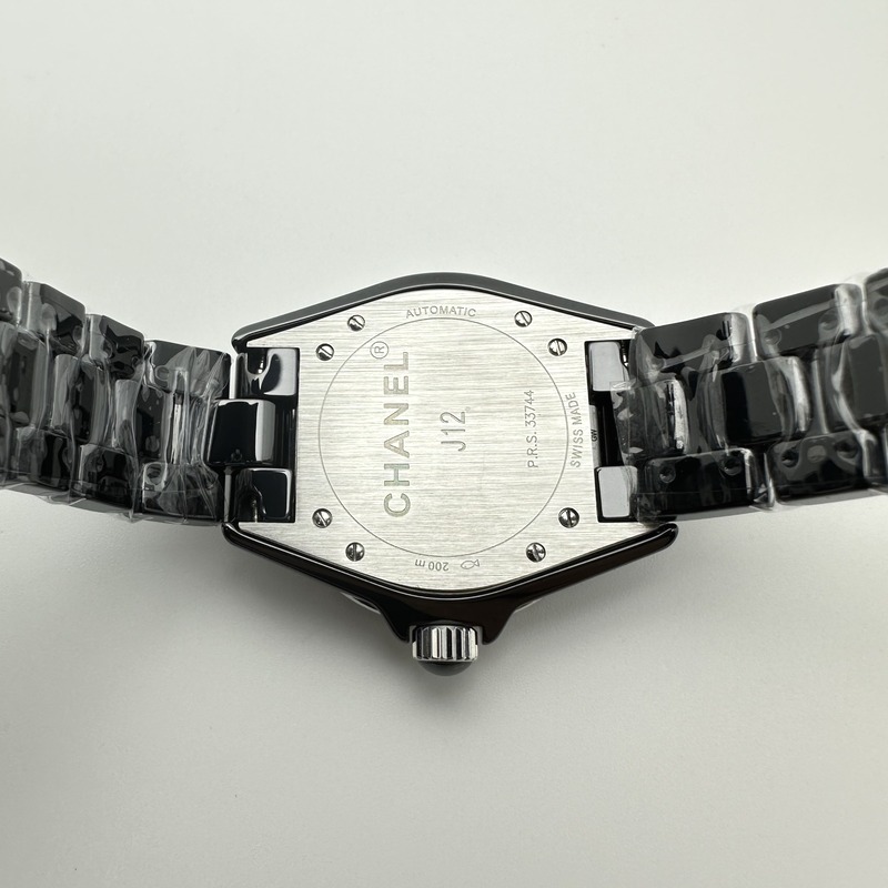 HT공장 샤넬 J12 블랙세라믹 12포인트다이얼 38mm 남성용 세라믹브레이슬릿 솔리드백 J12 38mm EAST 1:1 Best Edition Black Korea Ceramic Black Dial Crystals Markers on Bracelet A2892 KOR EAST공장 출고 전 실물 검수사진 10