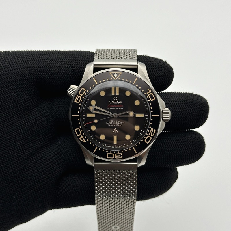 VS공장 오메가 씨마스터 다이버 300M 노타임투다이 007에디션 블랙다이얼 매쉬스트랩 v4 NTTD Seamaster 300 "No Time to Die" Limited Edition VSF 1:1 Best Edition on Titanium Mesh Bracelet A8806 V5 출고 전 실물 검수사진 1