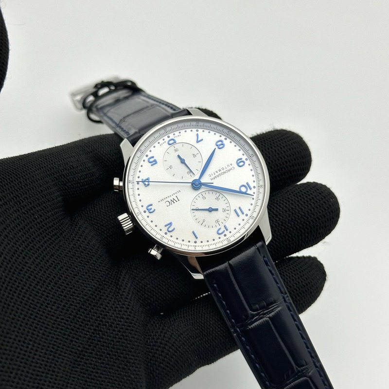 ZF공장 V3 포르투기저 화이트다이얼 가죽스트랩 Portuguese IW371605 ZF V3 1:1 Best Edition SS White Dial Blue Markers on Black Leather Strap A96355 출고 전 실물 검수사진 4