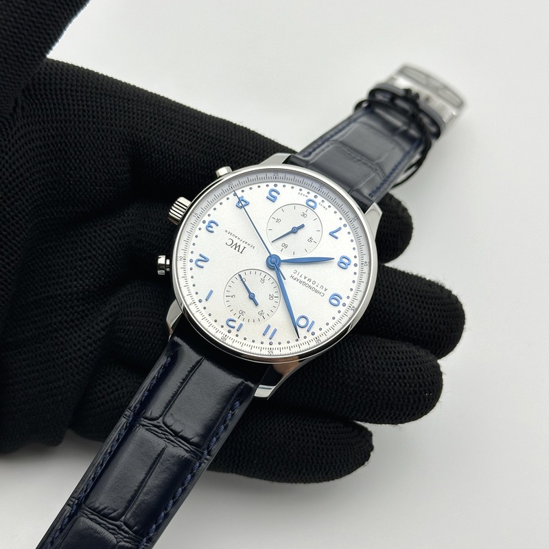 ZF공장 V3 포르투기저 화이트다이얼 가죽스트랩 Portuguese IW371605 ZF V3 1:1 Best Edition SS White Dial Blue Markers on Black Leather Strap A96355 출고 전 실물 검수사진 5