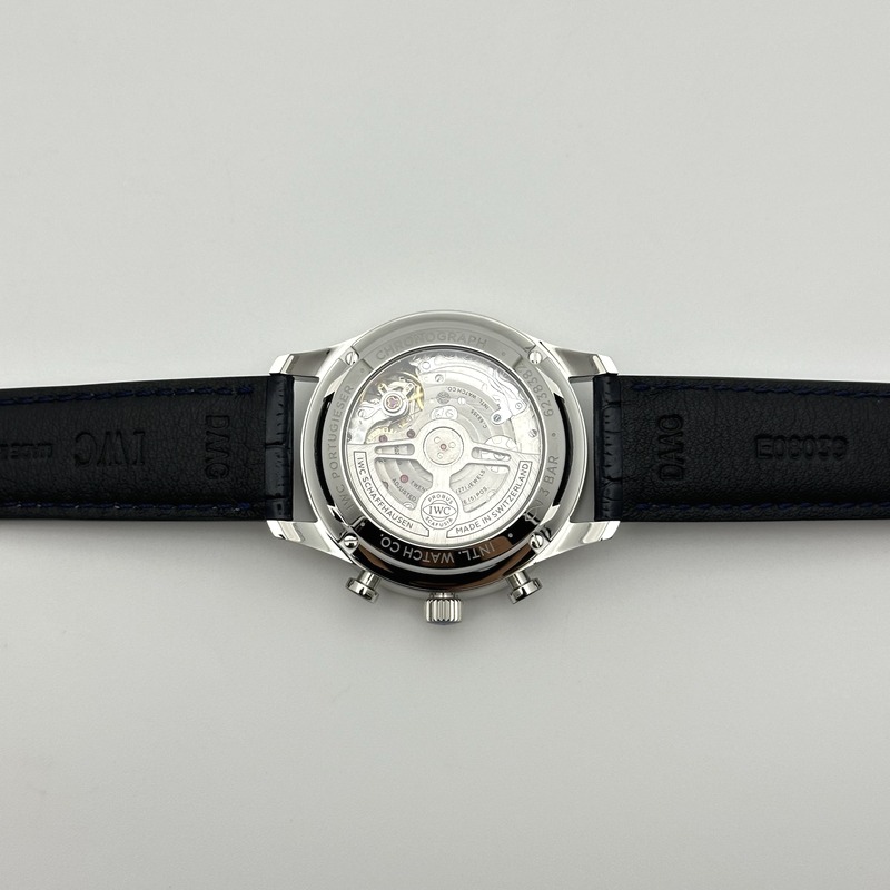 ZF공장 V3 포르투기저 화이트다이얼 가죽스트랩 Portuguese IW371605 ZF V3 1:1 Best Edition SS White Dial Blue Markers on Black Leather Strap A96355 출고 전 실물 검수사진 12