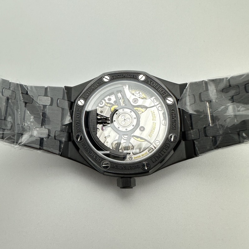 ZF공장 오데마피게 로얄오크 15500 DLC 블랙다이얼 Royal Oak 41mm 15500 DLC ZF 1:1 Best Edition Black Textured Dial on SS Bracelet A4302 V2(Free Box) 출고 전 실물 검수사진 10