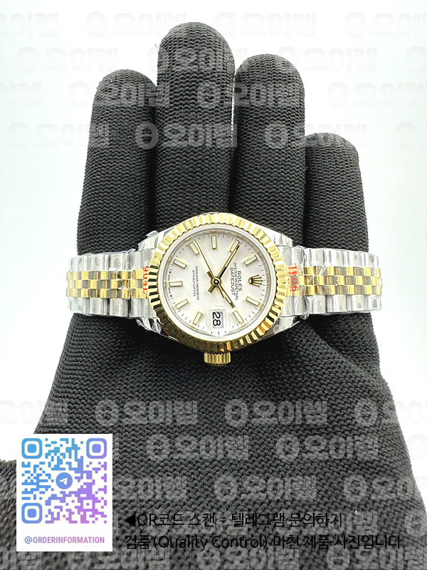GM공장 롤렉스 데이저스트 28 옐로우골드콤비 화이트다이얼 2671 DJ Ladies 28mm Jub Flt 904L YG/SS Wht/Stk GMF A2671 출고 전 실물 검수사진 4