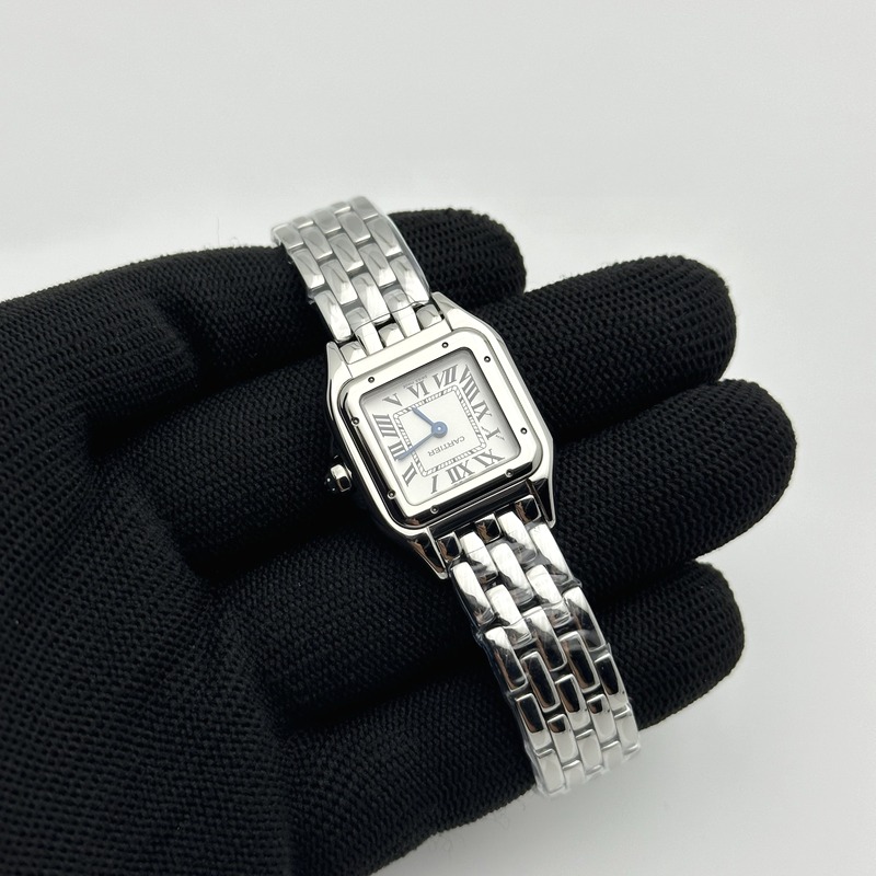BV공장 까르띠에 팬더 22 스틸 화이트다이얼 브레이슬릿 Panthère 22mm BVF 1:1 Best Edition SS White Dial on SS Bracelet Ronda Quartz 출고 전 실물 검수사진 4