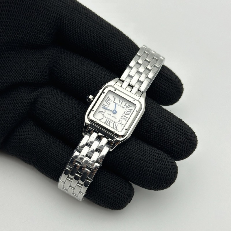 BV공장 까르띠에 팬더 22 스틸 화이트다이얼 브레이슬릿 Panthère 22mm BVF 1:1 Best Edition SS White Dial on SS Bracelet Ronda Quartz 출고 전 실물 검수사진 5