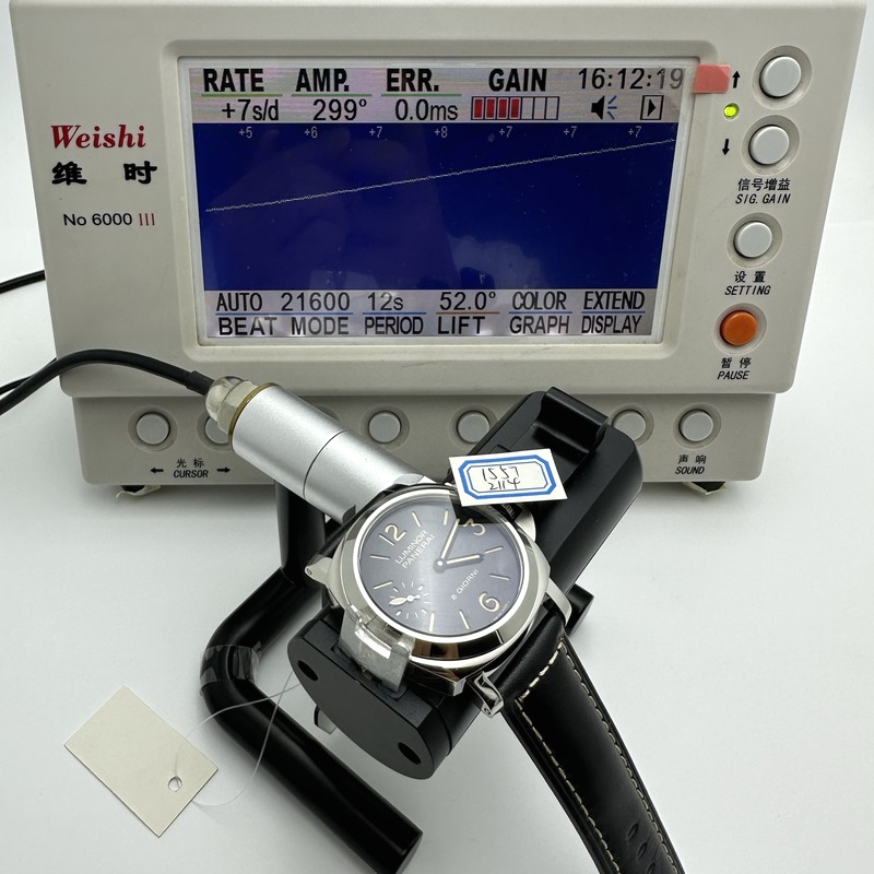 HW공장 파네라이 루미노르 PAM915 8데이즈 PAM 915 HWF Factory on Blue Lether Strap Aisan P5000 출고 전 실물 검수사진 16