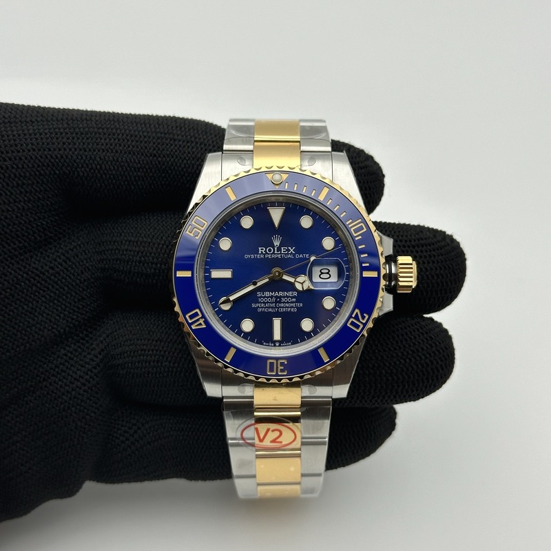 VS공장 롤렉스 서브마리너 41 신형 옐로우골드콤비 청콤 브레이슬릿 Submariner 126613LB 904 YG/SS Blue VSF VS3235 출고 전 실물 검수사진 1