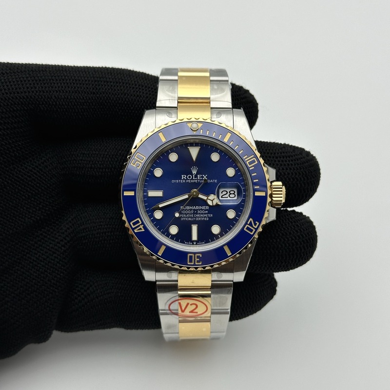VS공장 롤렉스 서브마리너 41 신형 옐로우골드콤비 청콤 브레이슬릿 Submariner 126613LB 904 YG/SS Blue VSF VS3235 출고 전 실물 검수사진 3