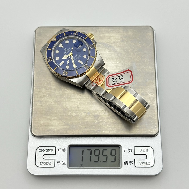 VS공장 롤렉스 서브마리너 41 신형 옐로우골드콤비 청콤 브레이슬릿 Submariner 126613LB 904 YG/SS Blue VSF VS3235 출고 전 실물 검수사진 12